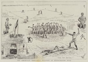 Kennington Oval的美国棒球运动员 作者 阿尔弗雷德·尚特雷·科博尔德